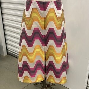 Duro Olowu silk rayon A line midi dress brocade 70’s Kubrick vibe skirt M L UK12